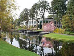 Hillsboro Main Library in Spring